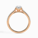 Load image into Gallery viewer, 50-Pointer Oval Cut Solitaire Diamond Shank 18K Rose Gold Ring JL AU 19014R-A   Jewelove.US
