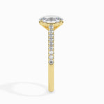 Load image into Gallery viewer, 50-Pointer Oval Cut Solitaire Diamond Shank 18K Yellow Gold Ring JL AU 19014Y-A   Jewelove.US
