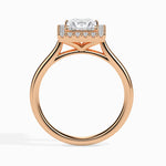 Load image into Gallery viewer, 30-Pointer Princess Cut Solitaire Square Halo Diamond 18K Rose Gold Ring JL AU 19022R   Jewelove.US
