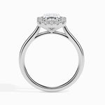 Load image into Gallery viewer, 30-Pointer Emerald Cut Solitaire Halo Diamond Platinum Ring JL PT 19025   Jewelove.US
