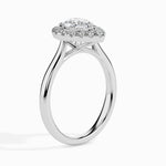 Load image into Gallery viewer, 50-Pointer Pear Cut Solitaire Halo Diamond Platinum Ring JL PT 19030-A   Jewelove.US
