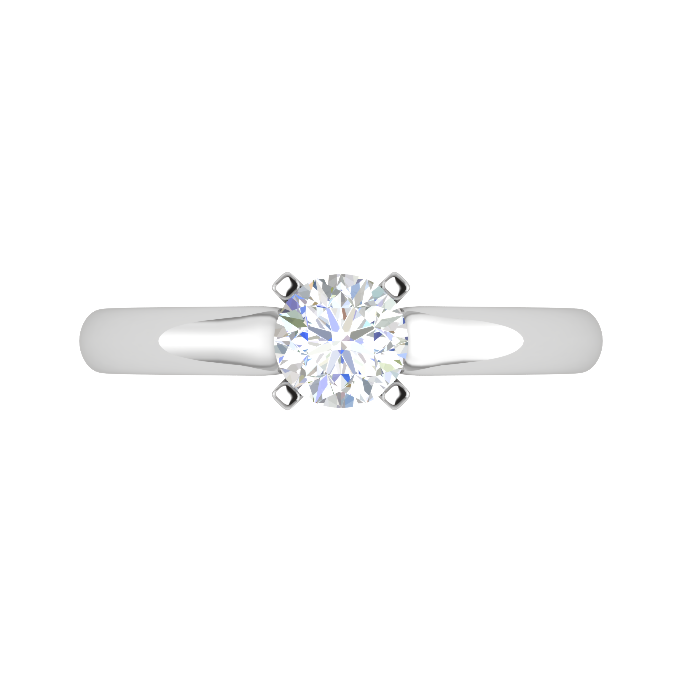 70-Pointer Lab Grown Solitaire Platinum Ring JL PT RS RD LG G 179-A