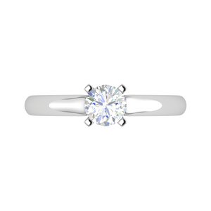 70-Pointer Lab Grown Solitaire Platinum Ring JL PT RS RD LG G 179-A