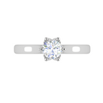 Load image into Gallery viewer, 2-Carat Lab Grown Solitaire Platinum Ring JL PT RS RD LG G 167-D
