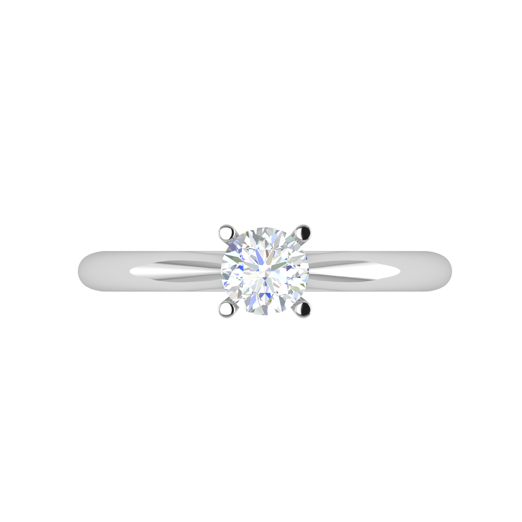 1-Carat Lab Grown Solitaire Platinum Ring JL PT RS RD LG G 144-B