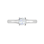 Load image into Gallery viewer, 1.50-Carat Lab Grown Solitaire Platinum Ring JL PT RS RD LG G 184-D
