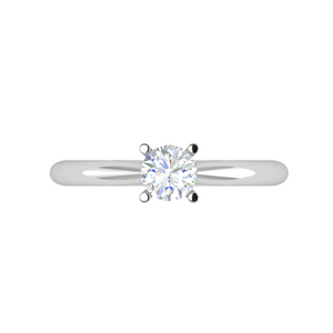 2-Carat Lab Grown Solitaire Platinum Ring JL PT RS RD LG G 144-D