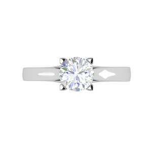 1-Carat Solitaire Platinum Ring for Women JL PT RS PR LG G 136-B