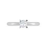 Load image into Gallery viewer, 50-Pointer Lab Grown Solitaire Platinum Ring JL PT RS RD LG G 144
