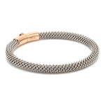 Load image into Gallery viewer, Platinum &amp; Rose Gold Bracelet for Men JL PTB 1087
