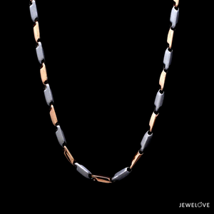 Alternate Platinum & Rose Gold Links Platinum Chain JL PT CH 906