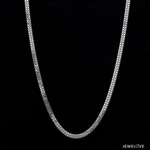 Platinum Double Box Chain for Men JL PT CH 1194   Jewelove.US