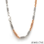 Load image into Gallery viewer, 4.5mm  Platinum Rose Gold Links Chain for Men JL PT CH 1153R
