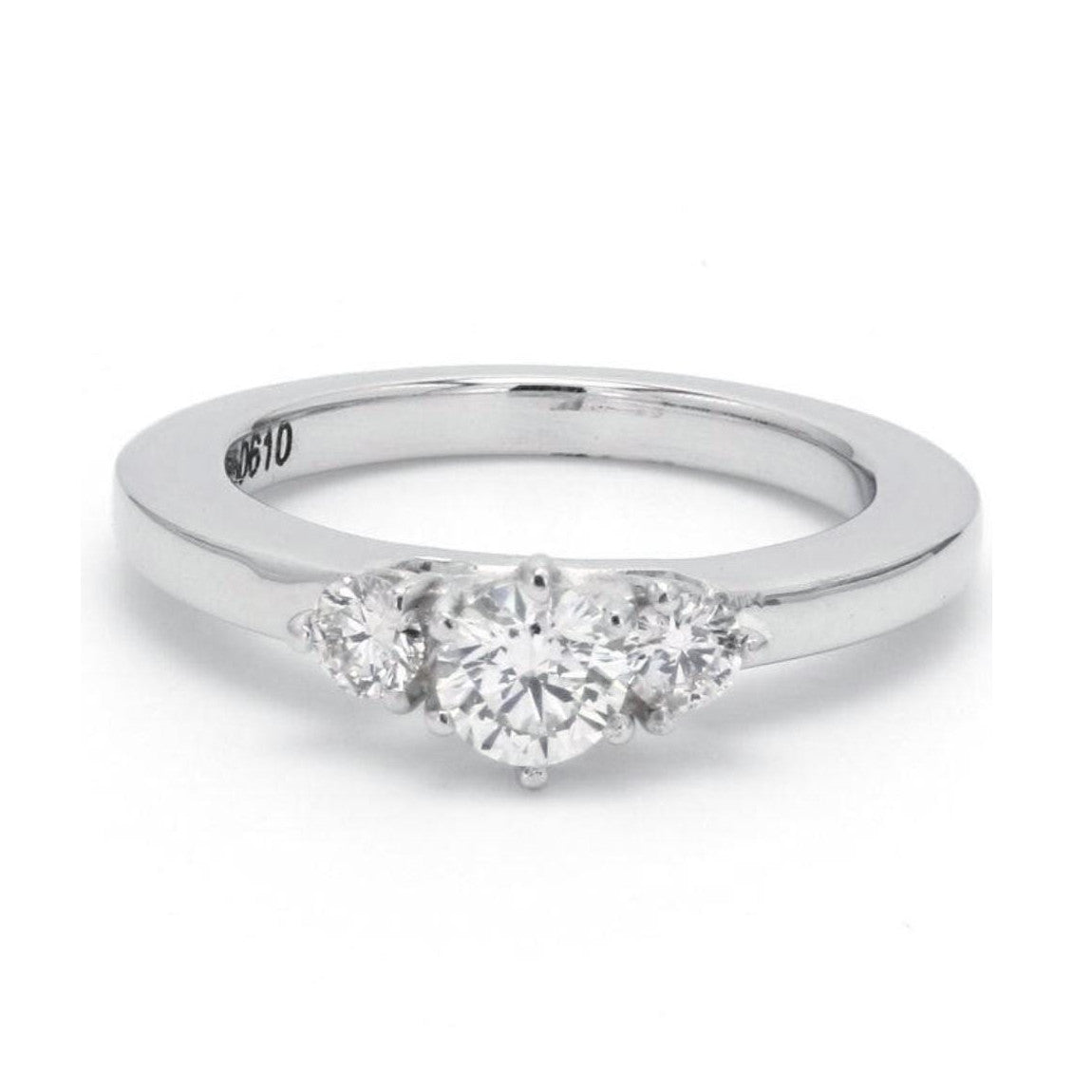 3 Diamond Platinum Engagement Solitaire Ring JL PT 326