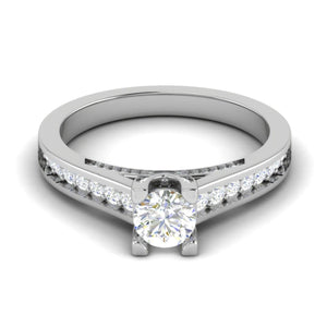 30-Pointer Solitaire Diamond Shank Platinum Ring JL PT RP RD 140