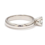 Load image into Gallery viewer, 30 Pointer Princess Cut Solitaire Platinum Ring with 4 Prongs JL PT 440-A
