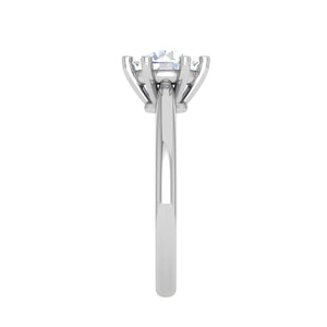 1-Carat Lab Grown Solitaire Platinum Ring for Women JL PT RS PR LG G 133-B