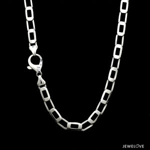 5mm Platinum + 18K Rose Gold Double Side Chain for Men JL PT CH 1322