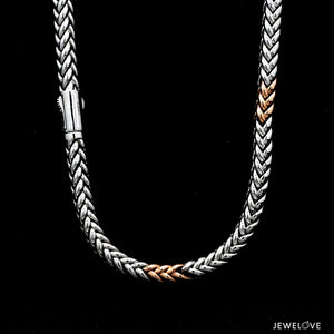 Men of Platinum | 5.5mm Platinum Rose Gold Heavy Chain for Men JL PT CH 1319