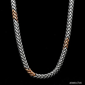 Men of Platinum | 5.5mm Platinum Rose Gold Heavy Chain for Men JL PT CH 1319