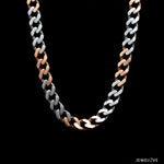 Load image into Gallery viewer, Platinum Rose Gold Chain with Matte &amp; Hi-Polish for Men JL PT CH 1268   Jewelove.US
