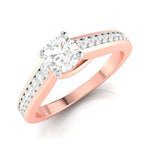 Load image into Gallery viewer, 30-Pointer Solitaire 18K Rose Gold Diamond Shank Ring JL AU G 120R   Jewelove.US
