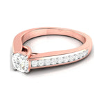 Load image into Gallery viewer, 30-Pointer Solitaire 18K Rose Gold Diamond Shank Ring JL AU G 120R   Jewelove.US
