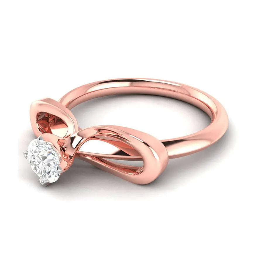 30-Pointer Solitaire 18K Rose Gold Ring JL AU G 112R   Jewelove.US