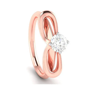 30-Pointer Solitaire 18K Rose Gold Ring JL AU G 112R   Jewelove.US