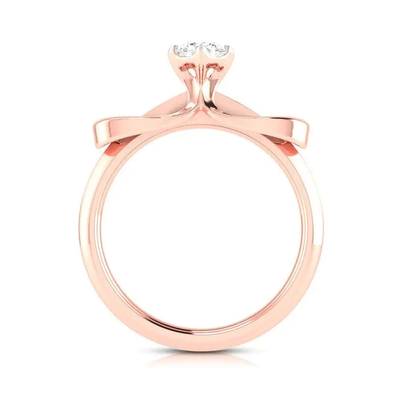 30-Pointer Solitaire 18K Rose Gold Ring JL AU G 112R   Jewelove.US