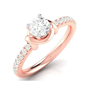 30-Pointer Solitaire 18K Rose Gold Ring JL AU G 113R   Jewelove.US