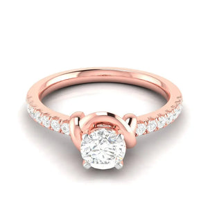 30-Pointer Solitaire 18K Rose Gold Ring JL AU G 113R   Jewelove.US