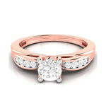 Load image into Gallery viewer, 30-Pointer Solitaire Diamond Shank 18K Rose Gold with Hidden Heart JL AU G 118R   Jewelove.US
