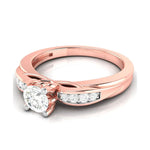 Load image into Gallery viewer, 30-Pointer Solitaire Diamond Shank 18K Rose Gold with Hidden Heart JL AU G 118R   Jewelove.US
