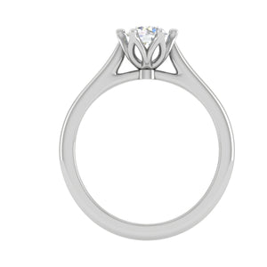 2-Carat Lab Grown Solitaire Platinum Ring JL PT RS RD LG G 167-D