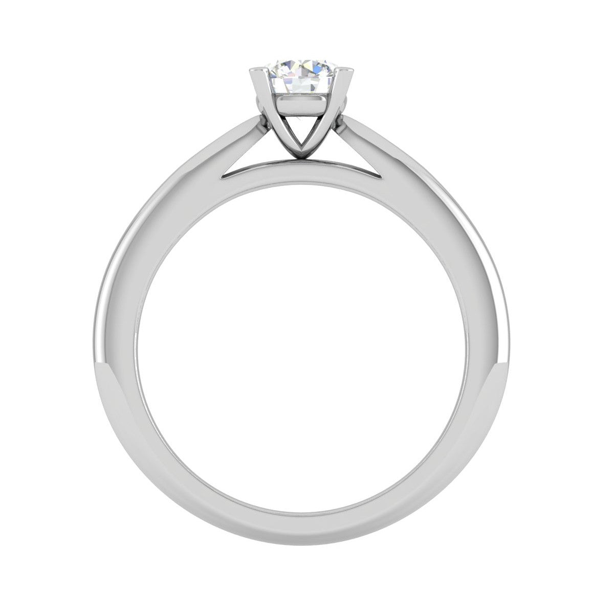 2-Carat Lab Grown Solitaire Platinum Ring JL PT RS RD LG G 144-D