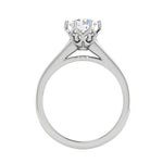 Load image into Gallery viewer, 1.5-Carat Lab Grown Solitaire Diamond Shank Platinum Engagement Ring JL PT RV RD LG G 108-C
