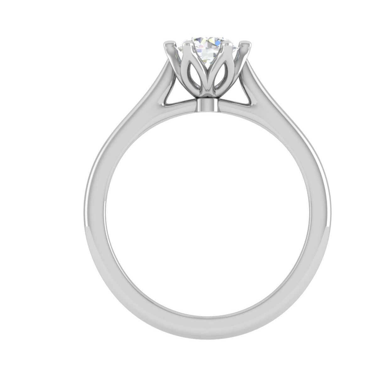 70-Pointer Lab Grown Solitaire Platinum Ring JL PT RS RD LG G 167-A