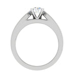 Load image into Gallery viewer, 1-Carat Lab Grown Solitaire Diamond Shank Platinum Ring for Women JL PT RV RD LG G 112-B
