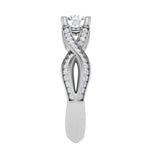 Load image into Gallery viewer, 70-Pointer Solitaire Diamond Twisted Shank Platinum Ring JL PT RP RD 148-B
