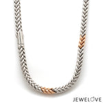 Load image into Gallery viewer, Men of Platinum | 5.5mm Platinum Rose Gold Heavy Chain for Men JL PT CH 1319
