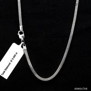 Platinum Double Box Chain for Men JL PT CH 1194   Jewelove.US