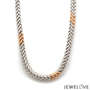 Men of Platinum | 5.5mm Platinum Rose Gold Heavy Chain for Men JL PT CH 1319