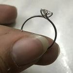 Load image into Gallery viewer, 40 Pointer Curvy Platinum Solitaire Ring for Women JL PT 548   Jewelove.US
