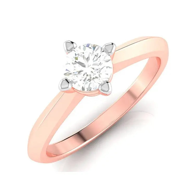 40-Pointer Solitaire 18K Rose Gold Ring JL AU G 121R   Jewelove.US