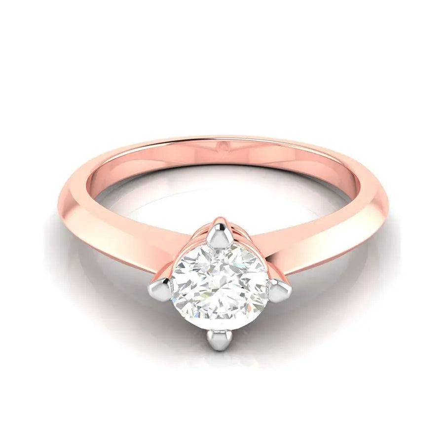 40-Pointer Solitaire 18K Rose Gold Ring JL AU G 121R   Jewelove.US