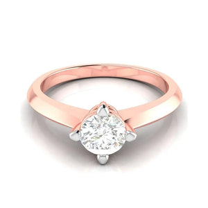 40-Pointer Solitaire 18K Rose Gold Ring JL AU G 121R   Jewelove.US