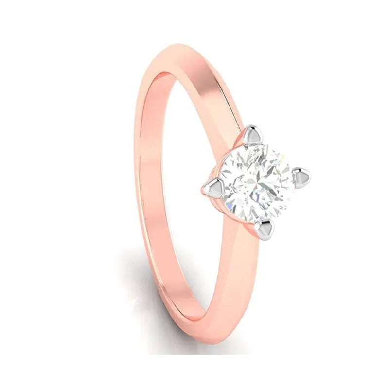 40-Pointer Solitaire 18K Rose Gold Ring JL AU G 121R   Jewelove.US