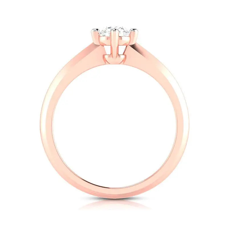 40-Pointer Solitaire 18K Rose Gold Ring JL AU G 121R   Jewelove.US