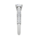 Load image into Gallery viewer, 1-Carat Solitaire Diamond Split Shank Platinum Ring JL PT RP RD 161-C
